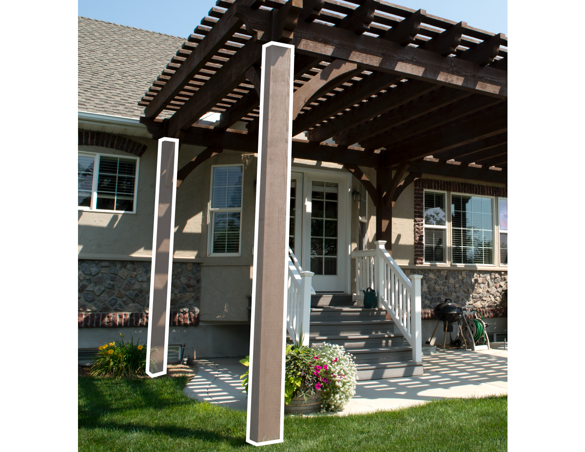 Taller Posts Pergola