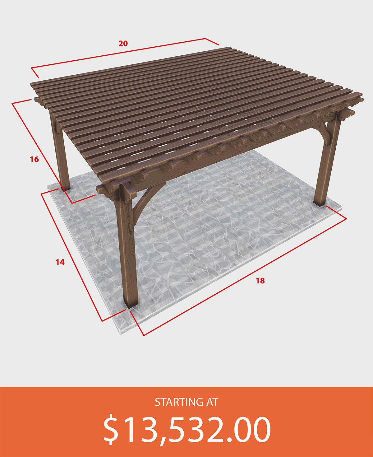 Pergola Size 16*20