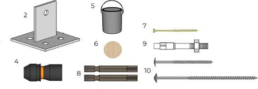 Pergola Kit Contents - PergolaScape