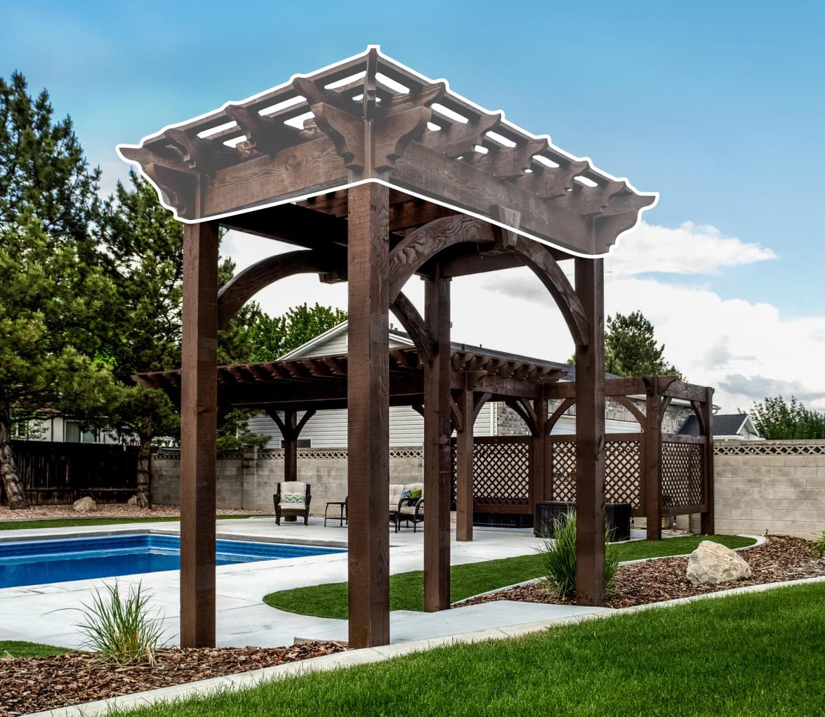 Full Wrap Roof Pergola
