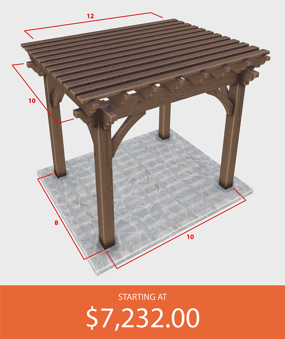 Pergola Size 10*12