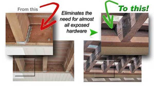 PergolaScape Eliminates Exposed Hardware