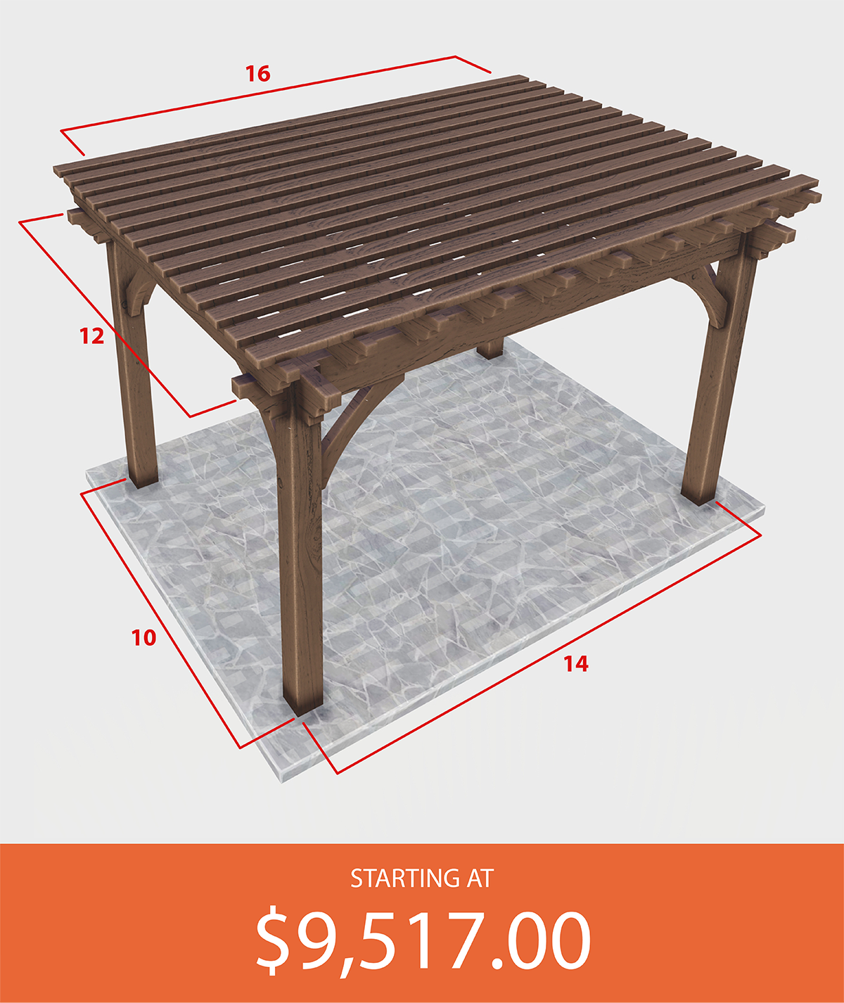 Pergola Size 12*16