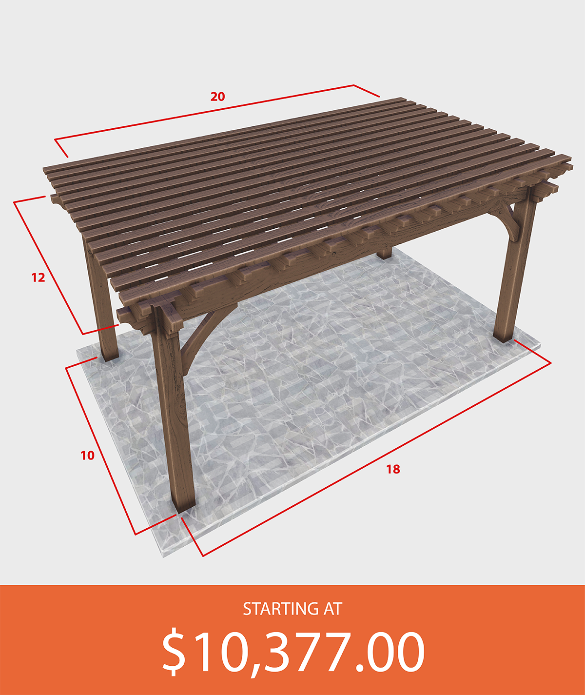Pergola Size 12*20
