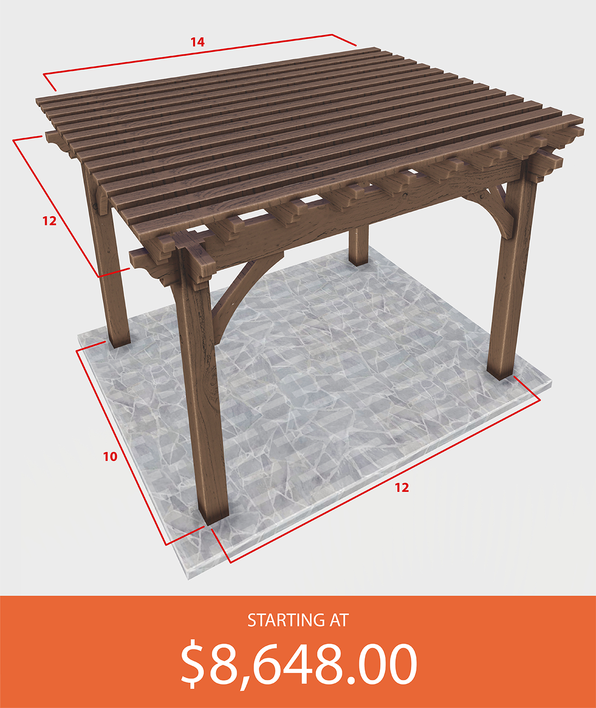 Pergola Size 12*14